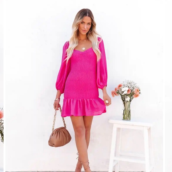Vici Dresses & Skirts - BRAND NEW NEVER WORN Hot Pink Vici dress - XS